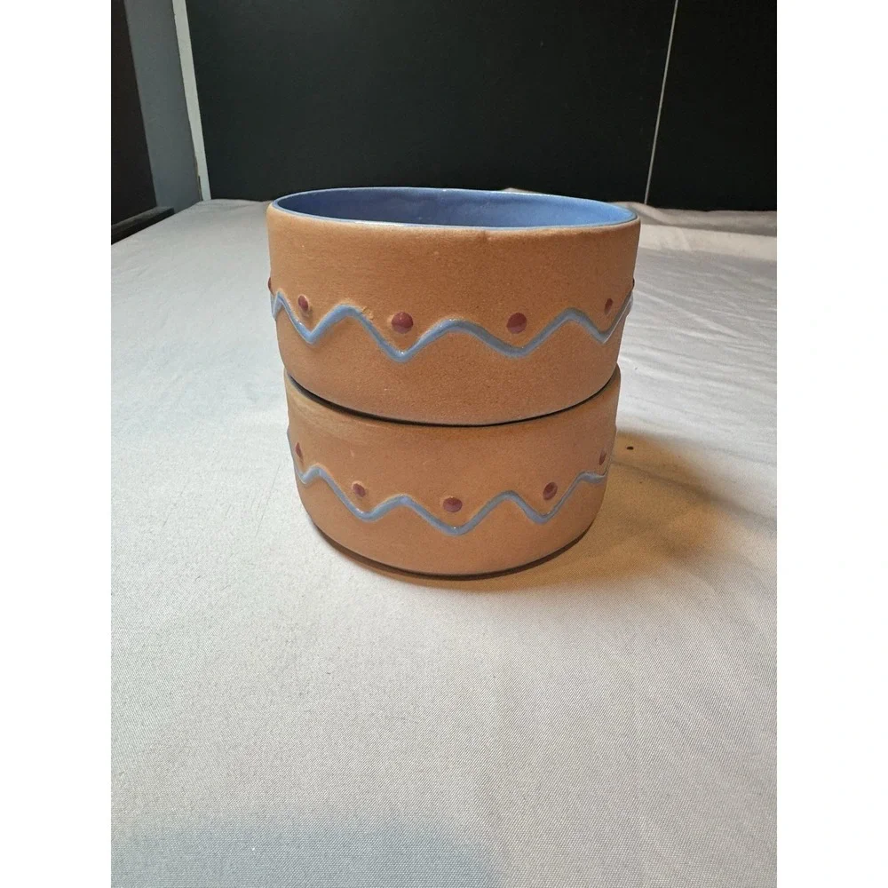 Set Of 2 HIMARK RED CLAY‎ BOWLS Terra Cotta Made In Portugal